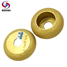 RIJILEI 74 мм* 20*10-40 пайка Алмазный ручной профиль колеса угловая шлифовальная машина шлифовальный круг Римская Колонна Мраморная окантовка диски MX47