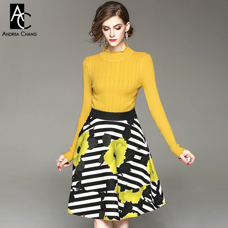 black white and yellow outfit