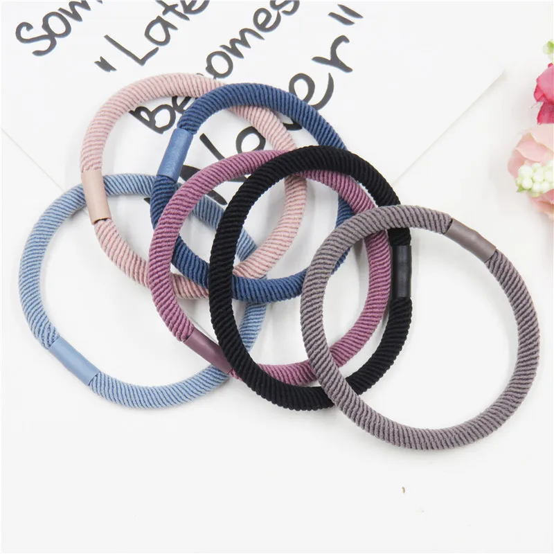 

1PCS Simple 6 Colors Elastic Hair Bands For Girls Bohemian Headband Scrunchy Korean Bow Kids Hair Accessories For Women NEW