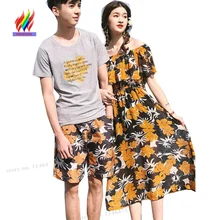 Honeymoon Beach Dresses And Get Free Shipping On Aliexpress Honeymoon Matching Clothes Women Bohemian Beach Dresses Ruffled Fl Chiffon Slim Waist Off Shoulder
