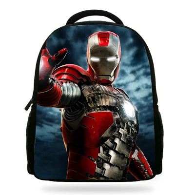 14 дюймов Mochila IronMan сумка школьный детский рюкзак для мальчиков мультяшный принт Железный человек рюкзак Детская школьная сумка - Цвет: 7F217