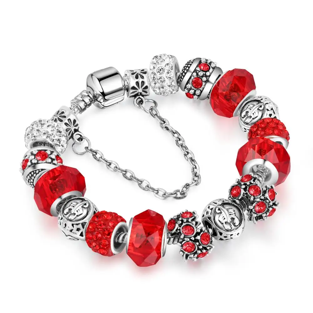 

2149MZM Maya Myths Fashion Silver Charms Crystal Bracelet for Women Femme Pendant Brand Bracelet & Bangles Women Jewelry