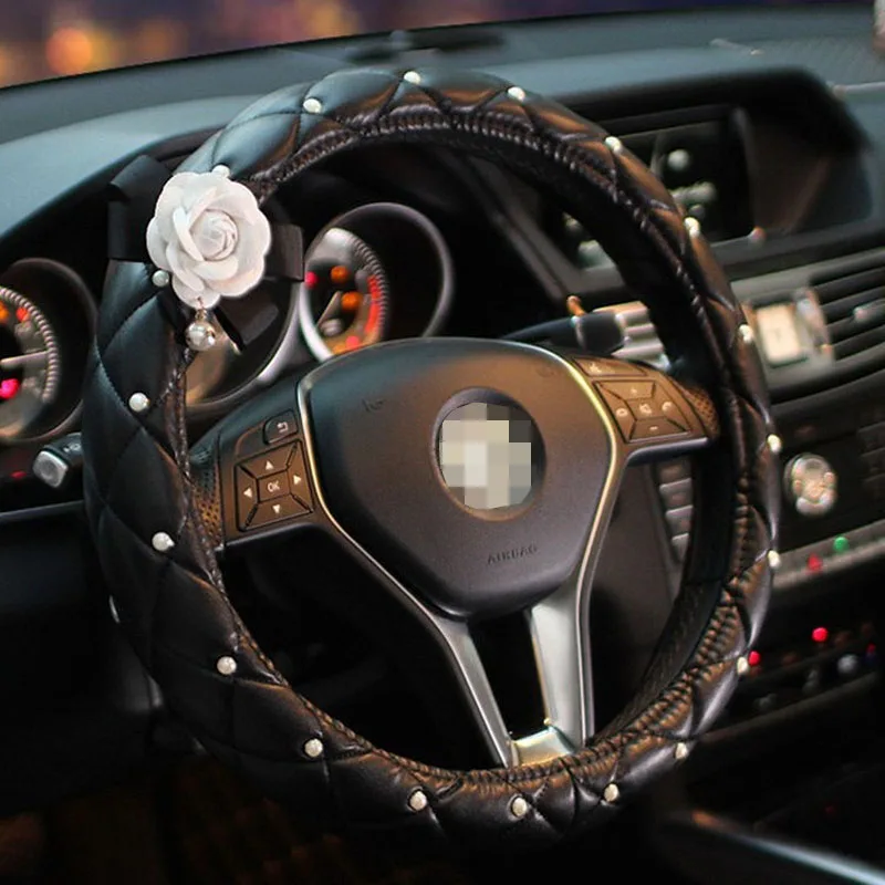 Fashion car steering wheel decorative accessories creative lady fine