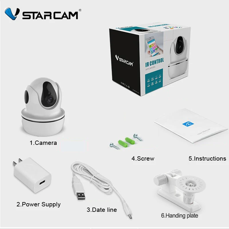 VStarcam C26S Wi Fi IP камера 1080P HD cctv Беспроводная домашней безопасности ночного видения с