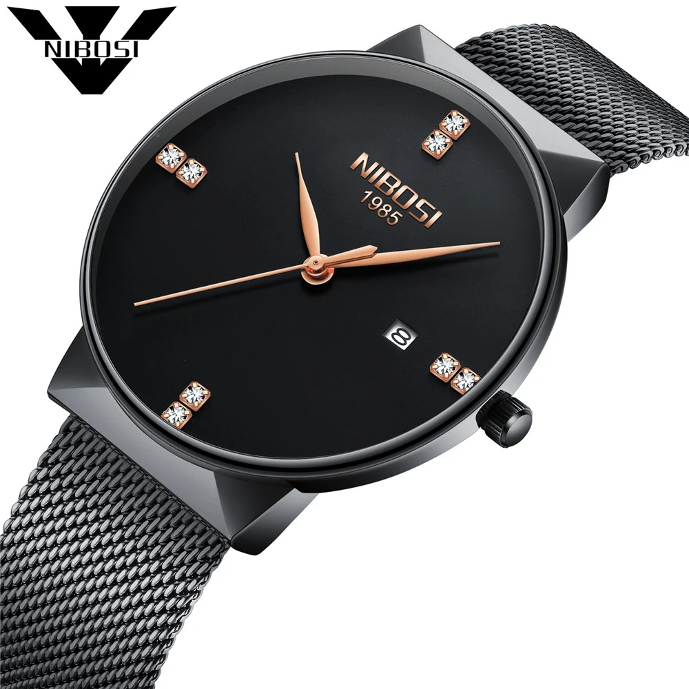 

NIBOSI Fashion Simple Mens Watches Top Brand Luxury Business Waterproof Quartz Watch Clock Male Sports watch relogio masculino
