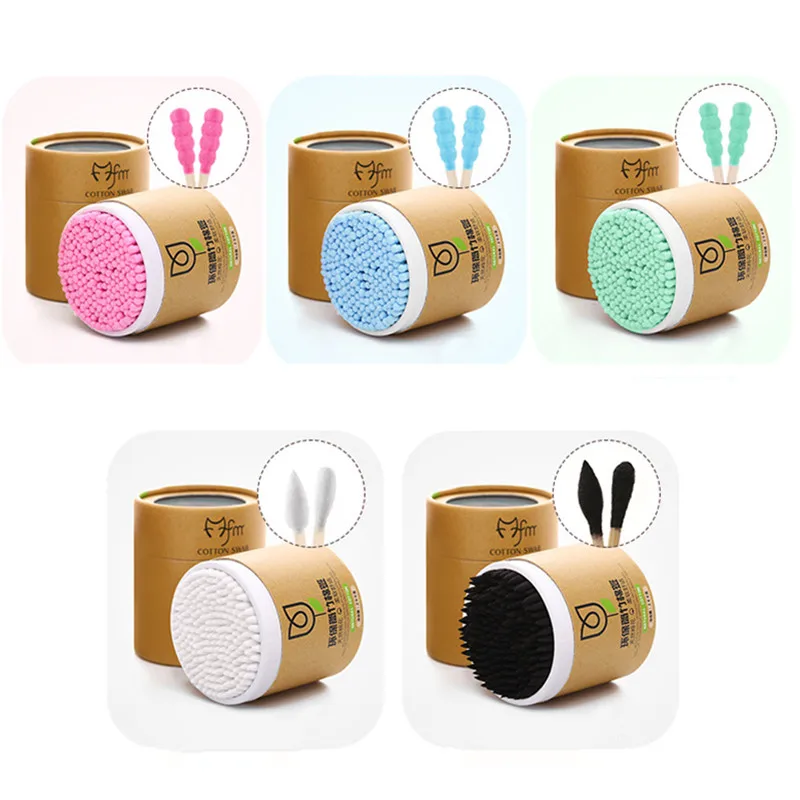 

200pcs Bamboo Cotton Swab Wood Sticks Soft Cotton Buds cleaning of ears Tampons Microbrush Cotonete pampons health beauty set
