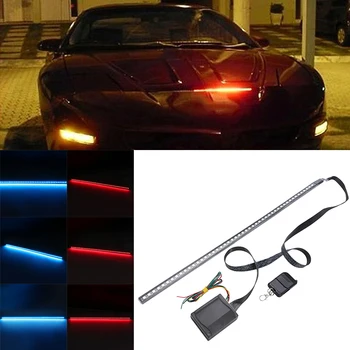 

1set Car Knight Rider Light 56cm 48LED RGB Car Scanner Knight Rider Strobe Flash Light Strip + Wireless Remote Control