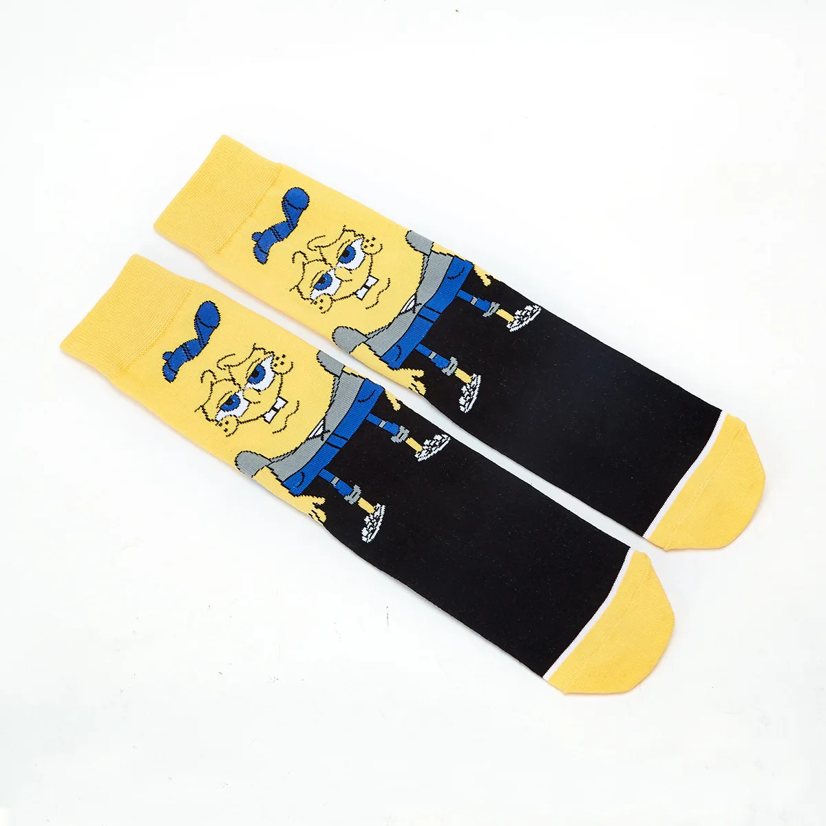 Funny fashion cartoon characters anime print unisex cotton socks colorful woman long socks novelty happy man crew socks