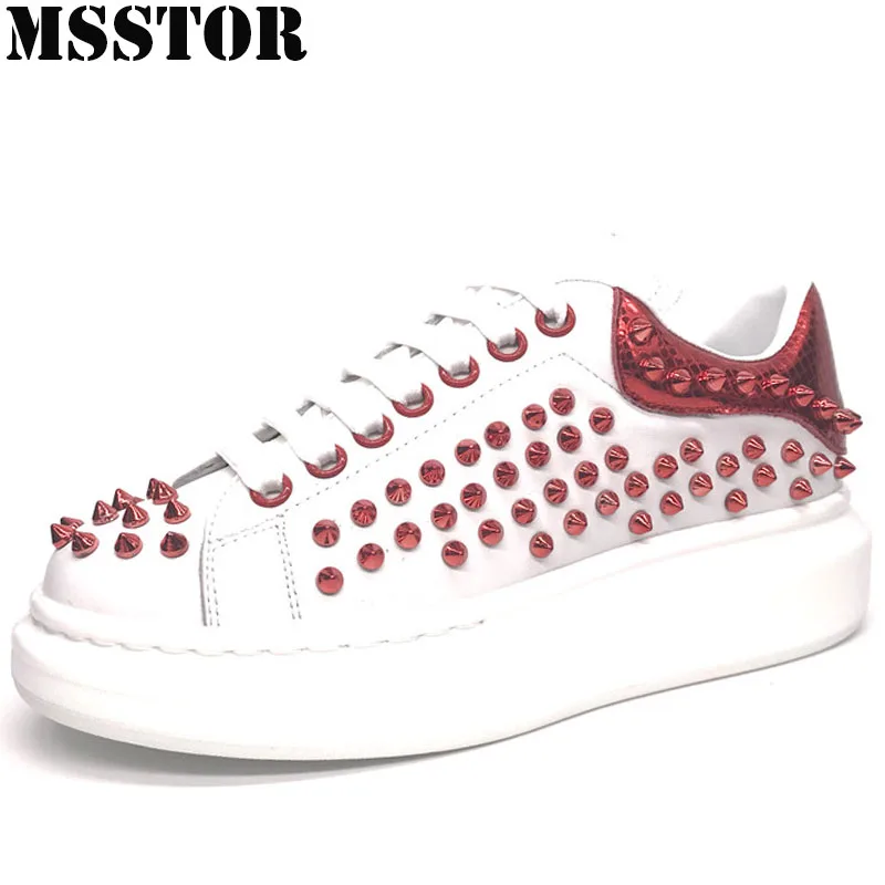 

MSSTOR 2018 Women Men Running Shoes Woman Brand Genuine Leather Walking Womens Sport Shoes Outdoor Athletic Ladies Mens Sneakers