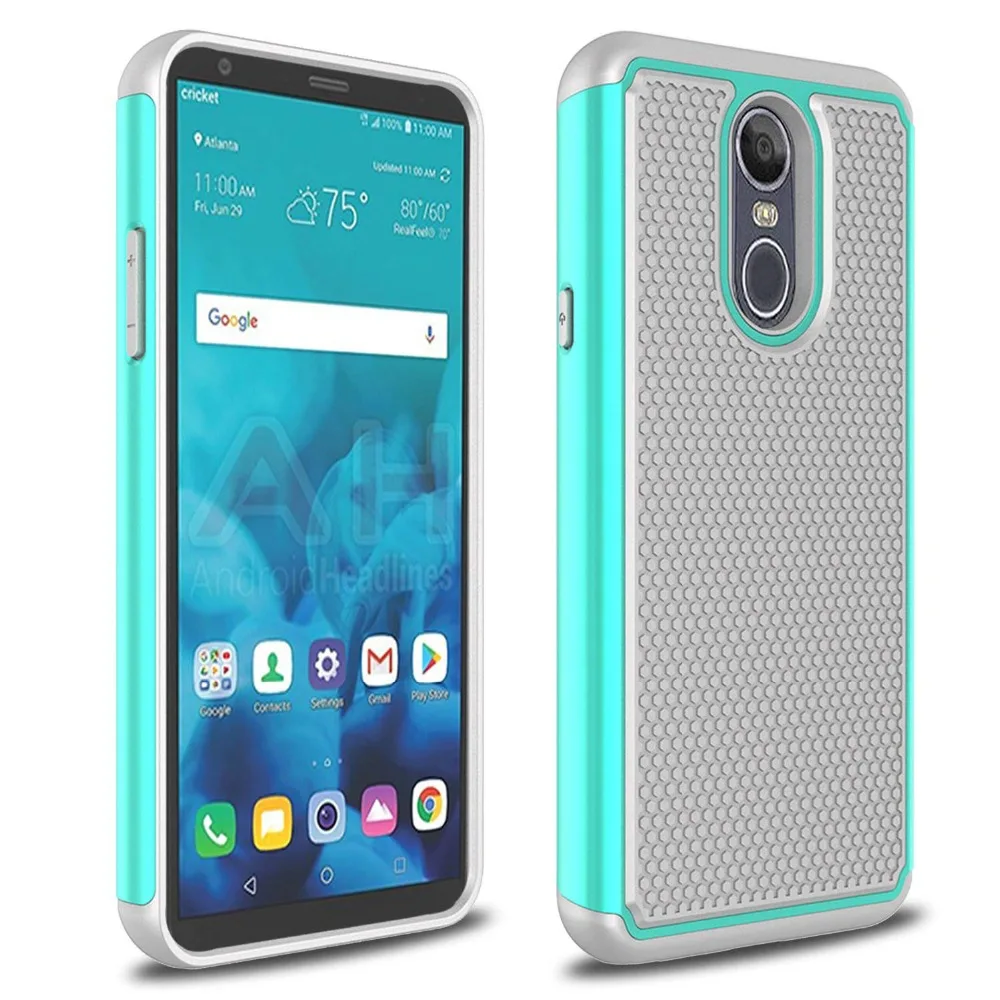 

SuaGet Case For LG Stylo 4 Case Shockproof Hybrid Armor Rugged Rubber Silicone PC Impact Defender Phone Case Cover Hard Shell