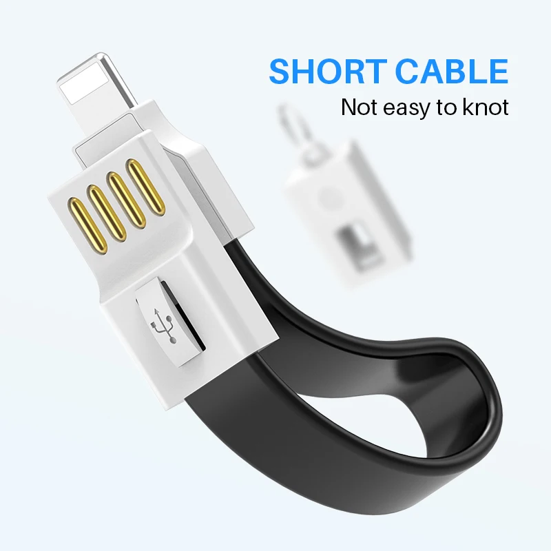 YBD брелок USB кабель для iPhone huawei Xiaomi зарядное устройство type C Micro USB кабель для samsung Galaxy зарядный телефонный кабель провод