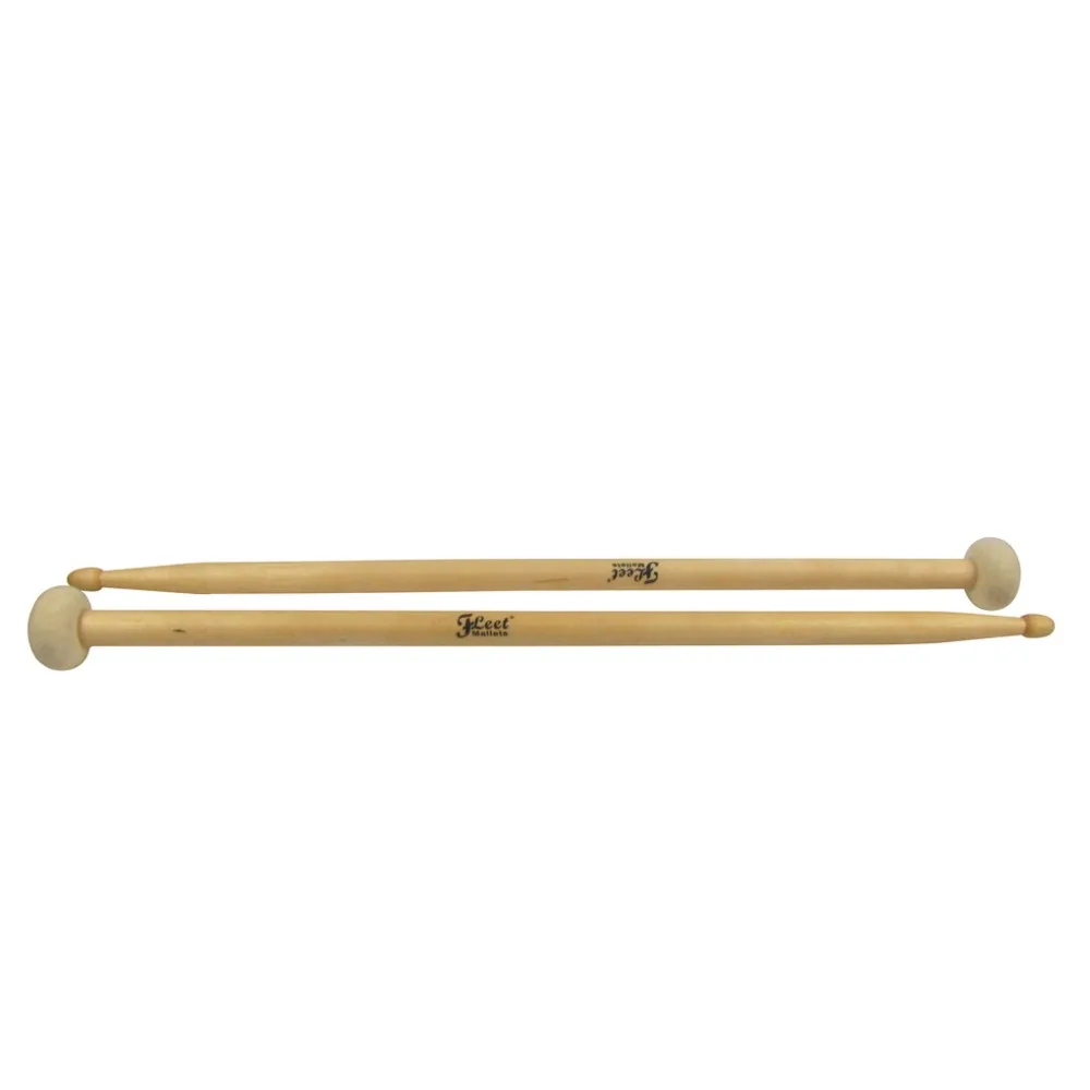 NEW 1 Pair Duplex Gong Mallet Drum Sticks Double End Sticks Felt Head