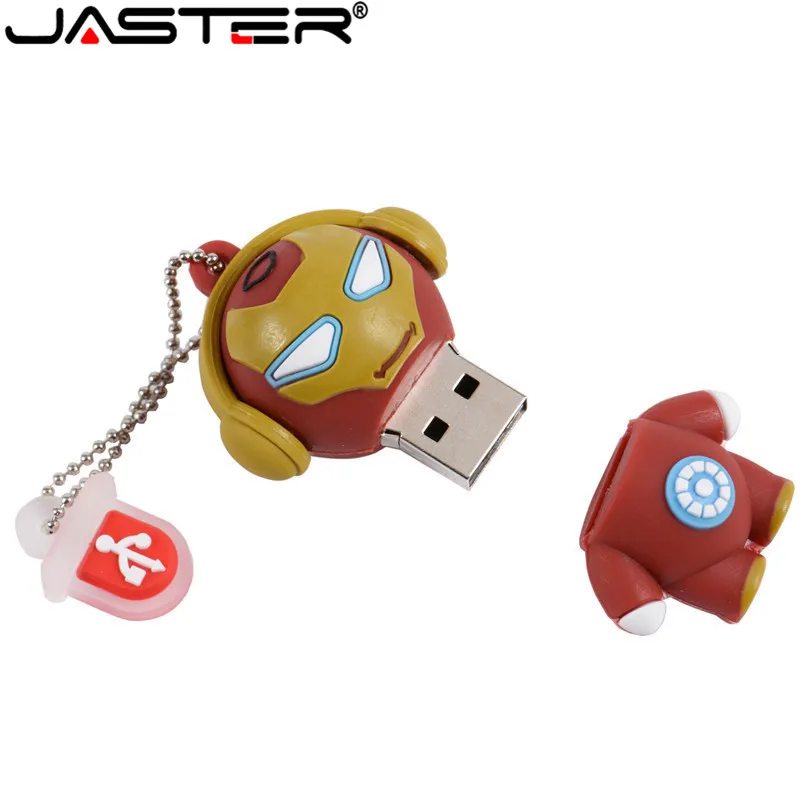 XPAY Новый мультяшный супергерой USB флэш накопитель 4 ГБ 8 16 32 64 Железный человек
