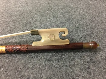 

1PCS Brazilwood violin bow. Paris eye mosaic. The tail horn library. Red wire winding violin bow #XG3204