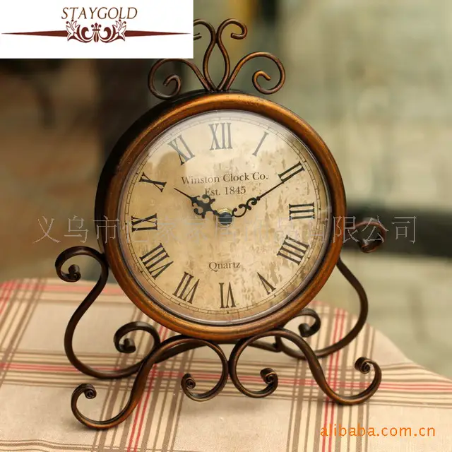 Retro Reloj De Escritorio Reloj Mudo Creativo De La Manera