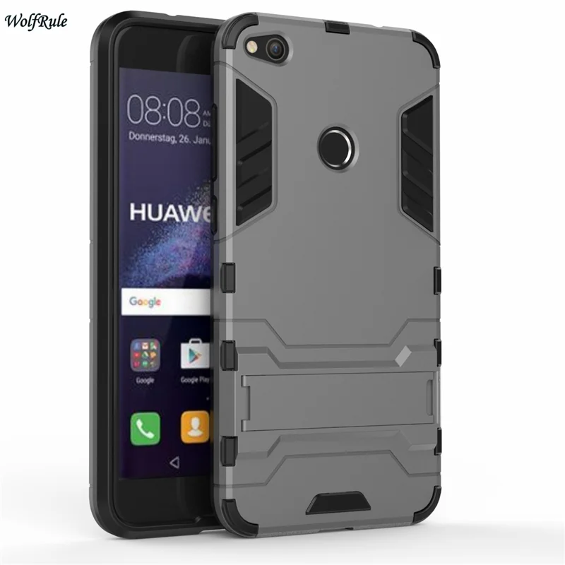 Чехол wolfrole для Huawei P9 Lite 2017 чехол из ТПУ ПК с подставкой противоударный телефона