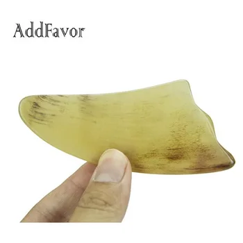

Addfavor 50Pcs Natural Ox Horn Body Gua Sha Tools Scraping Guasha Massage Pad Neck Back Massager Face Body Therapy Health Care