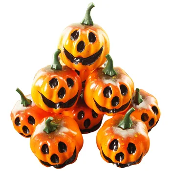 

16pcs/12pcs Mini Foam Pumpkin For Thanksgiving Fall Halloween Table Decor Vase Filler DIY Wedding Decorating