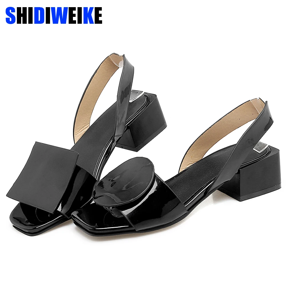joy clear square toe slingback sandals