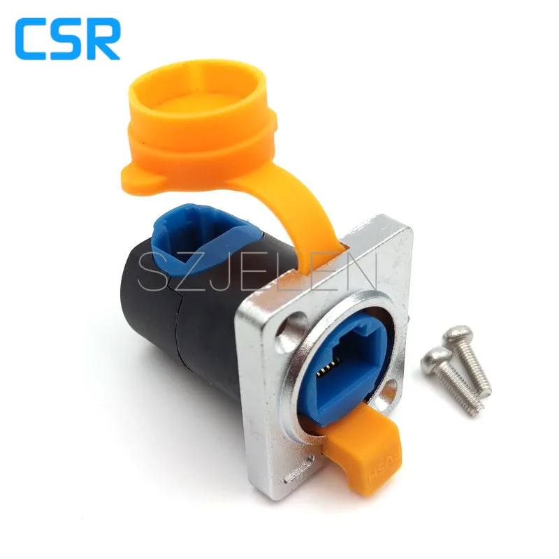 

RJ45 Panel mount connector socket, Waterproof and dustproof RJ45 connector, rj45 socket, rj45 wall socket