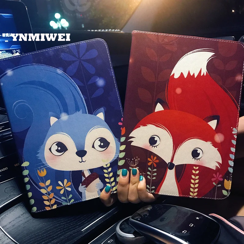 

Cartoon Anime Tablet Case For New Ipad 9.7 2017 Universal For Ipad Pro 9.7 Cover Case Folding Folio Stand Leather Shell YNMIWEI