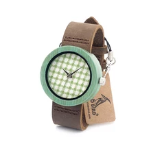 2017 Marque De Luxe BOBO BIRD Bambou Bois Montres pour Femmes Dames De Mode Analogique À Quartz-montre relogio feminino C-D18-6