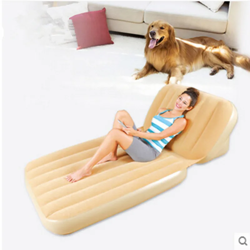 

Single increase inflatable mattress folding by a back air cushion bed Dual purpose inflatable mattress