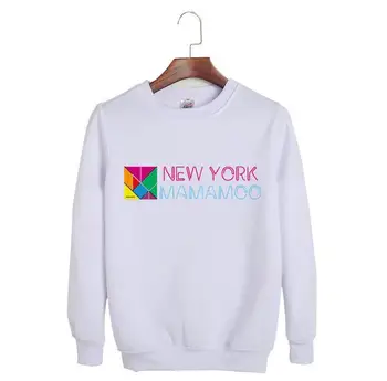 

Spring autumn mamamoo new york printing sweatshirt kpop unisex fashion loose o neck pullover hoodies