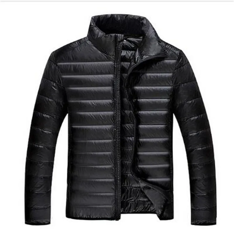 Мужская куртка на утином пуху Plus 5XL 6XL 7XL сверхлегкая пуховая для мужчин верхняя