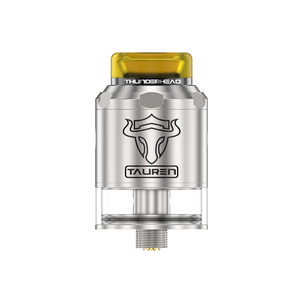 Comprar Nuevo THC Tauren RDTA 2ml 24mm de diámetro Dual atomizador con bobina con sistema de flujo de aire circundante 3D diseño de recarga tanque de vapeo Squonk