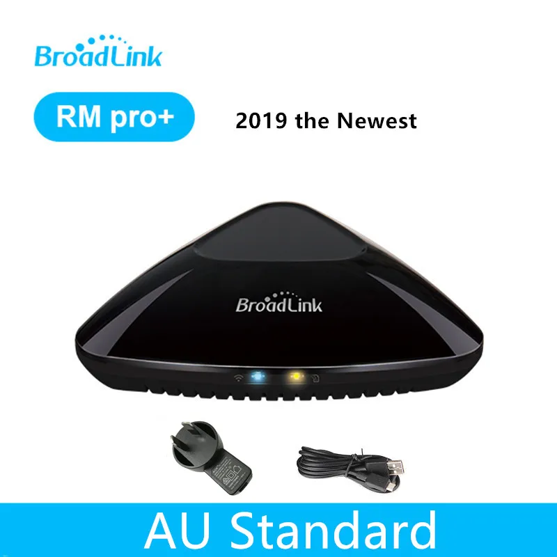 Broadlink RM Pro+ Совместимость с Amazon Alexa Echo Google Assistant RF IR Domotic Hub универсальный пульт дистанционного управления Wi-Fi приложение - Цвет: AU Standard Pro Plus