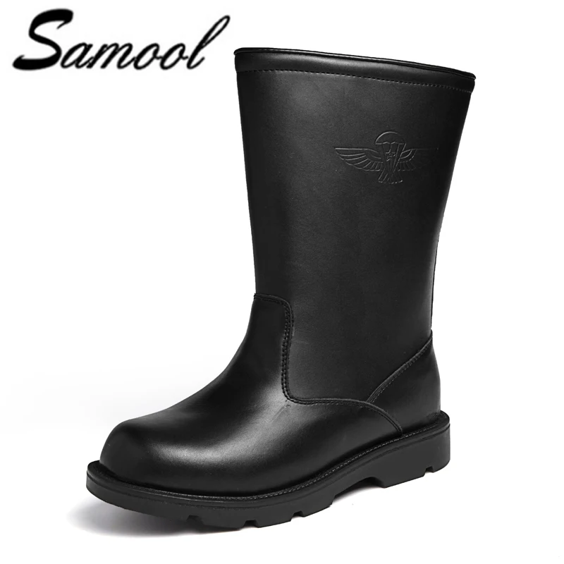 

Warm Men Fashion Brand Non-slip Winter Shoes for Men High Quality Mid-calf Plus Velvet Outdoor Super Warm Plus Size 38-46 XX4