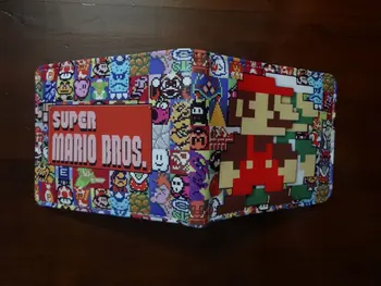 

Hot Selling Super Mario Wallets Kawaii Cartoon Anime Purse Gift for Teenager Boy Girl Money Bags Leather Short carteira Wallet