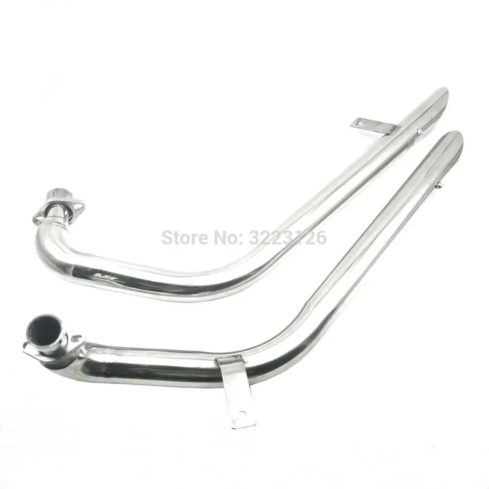 

High Quality Exhaust funnel Drag Pipes Full Exhaust System For Yamaha Black Widow XV535 XV 535 Virago 1988-2004