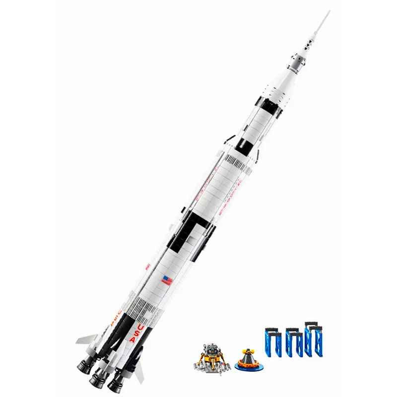 

LEPIN 37003 1969pcs Creativ Series The Apollo Saturn V Launch Building Block set Brick Toy For children Gift 79008