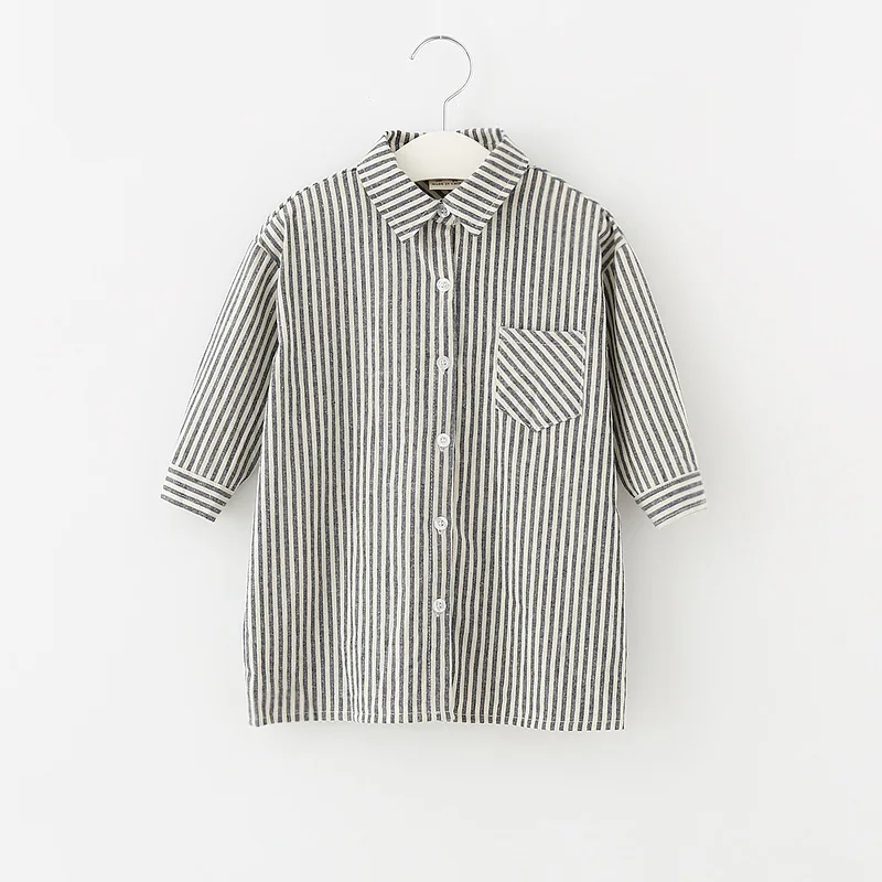 

2018 Autumn New Toddler Infant Baby Girl Striped Long Sleeve Blouse Dress Princess Casual Shirt Dresses Outfits Drop Shipping