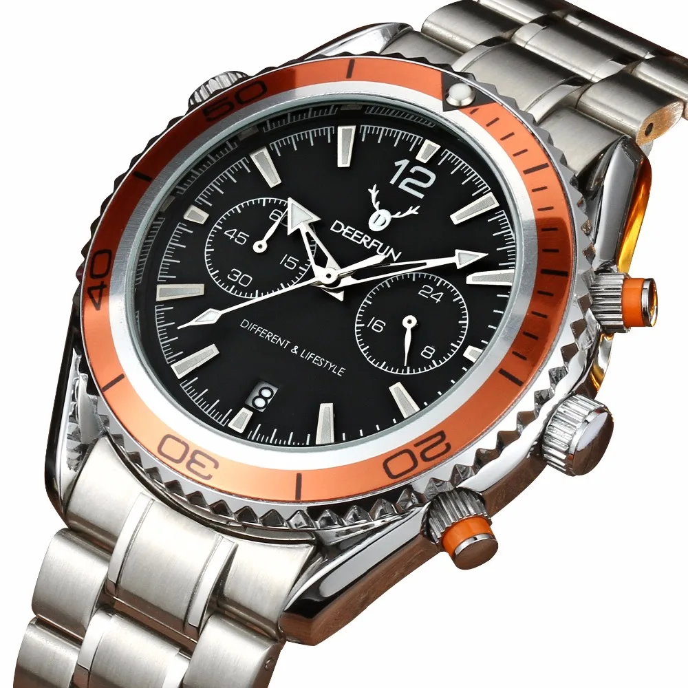 Zegarki meskie бренд класса люкс Rolexable Бизнес повседневные часы мужские