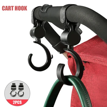 

2 PCS/LOT Baby Stroller Accessories Hook Multifunction Baby Stroller Black High Quality Plastic Hook