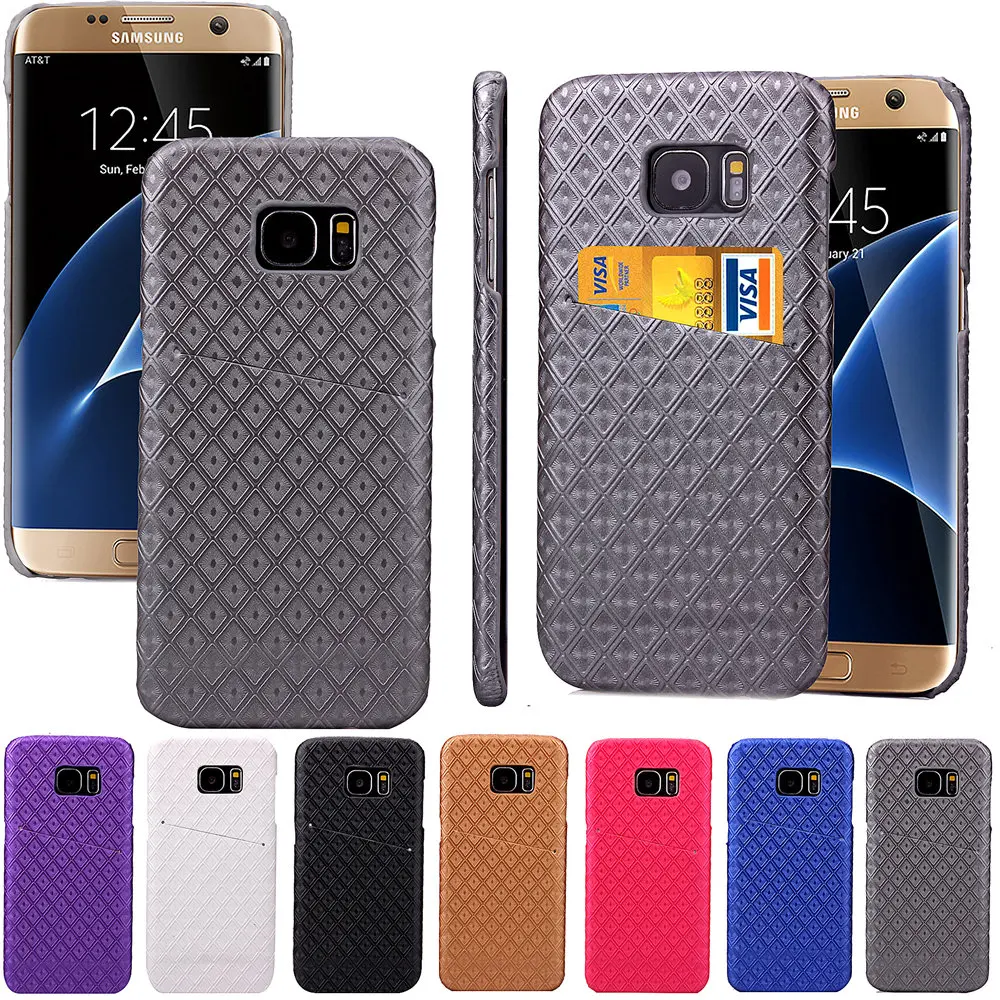 S7edge Cute Diamond pattern Case for Samsung S7 edge Leather Cases ...