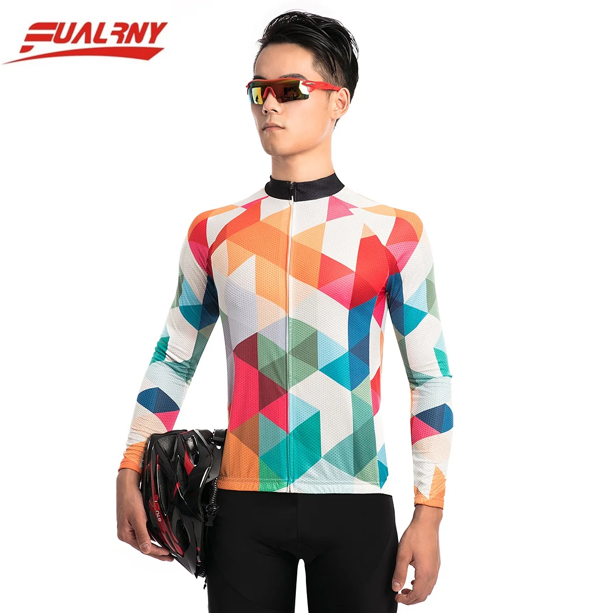 2018 NEW Team FUALRNY Long sleeve Ropa Ciclismo Cycling Jersey 100% Polyester/Autumn Bicycle Clothing/MTB Bike Clothes Man block
