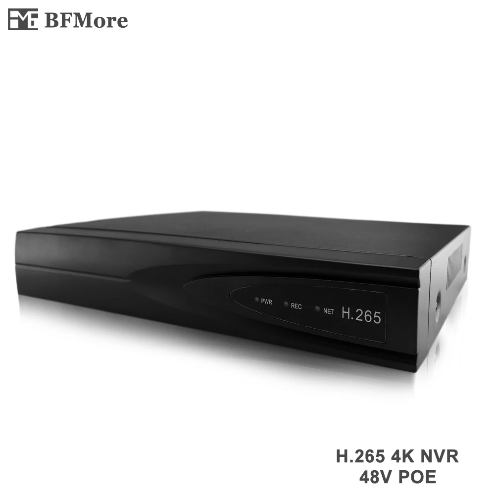 Bfmore H.265 8ch 48 В POE NVR 4 К Выход IP камера видеонаблюдения сети P2P Регистраторы видео