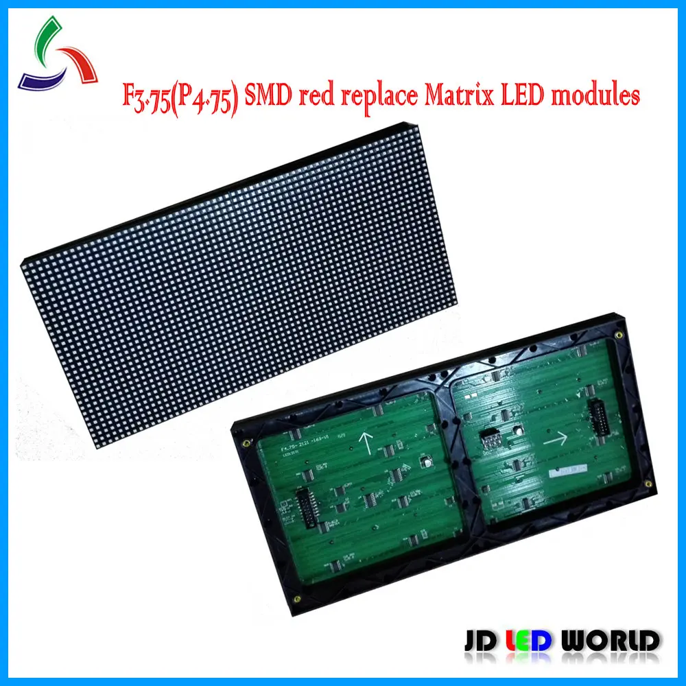 F3.75 P4.75 SMD3528 внутренние красные одноцветные светодиодные модули дисплея заменяют