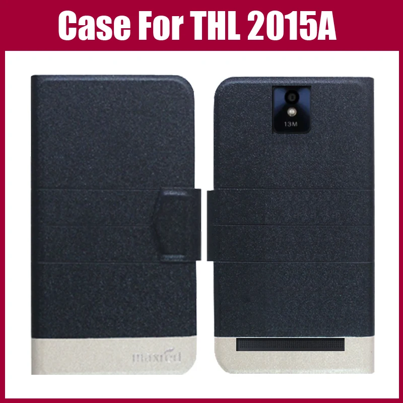 

Hot Sale! THL 2015A Case New Arrival 5 Colors Fashion Flip Ultra-thin Leather Protective Cover For THL 2015A Case