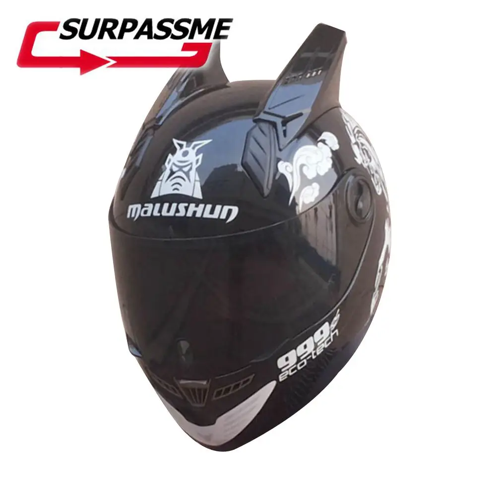 

Black Motorcycle Helmet Fashion Design Full Face Racing Helmets ECE DOT Approved Capacete Casco Casque Moto