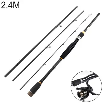 

2.4m/2.7m 4 Sections Professional High Quality Carbon Fiber Lure Fishing Rod M Power Ultra Light Spinning Fishing Pole
