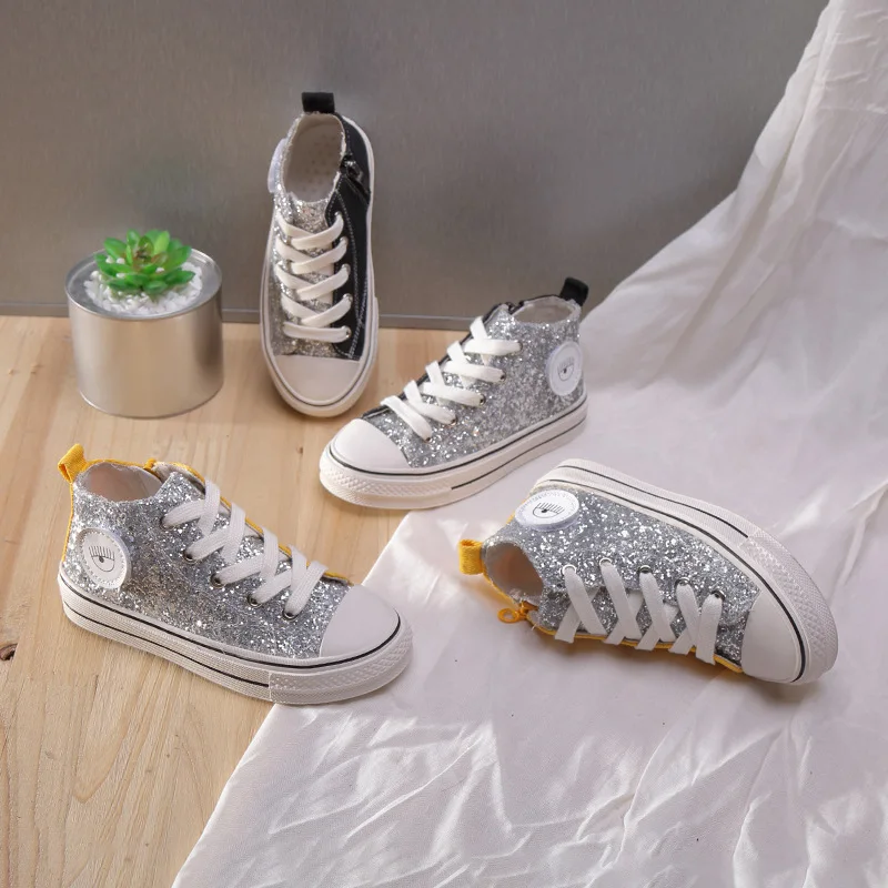 kids glitter sneakers