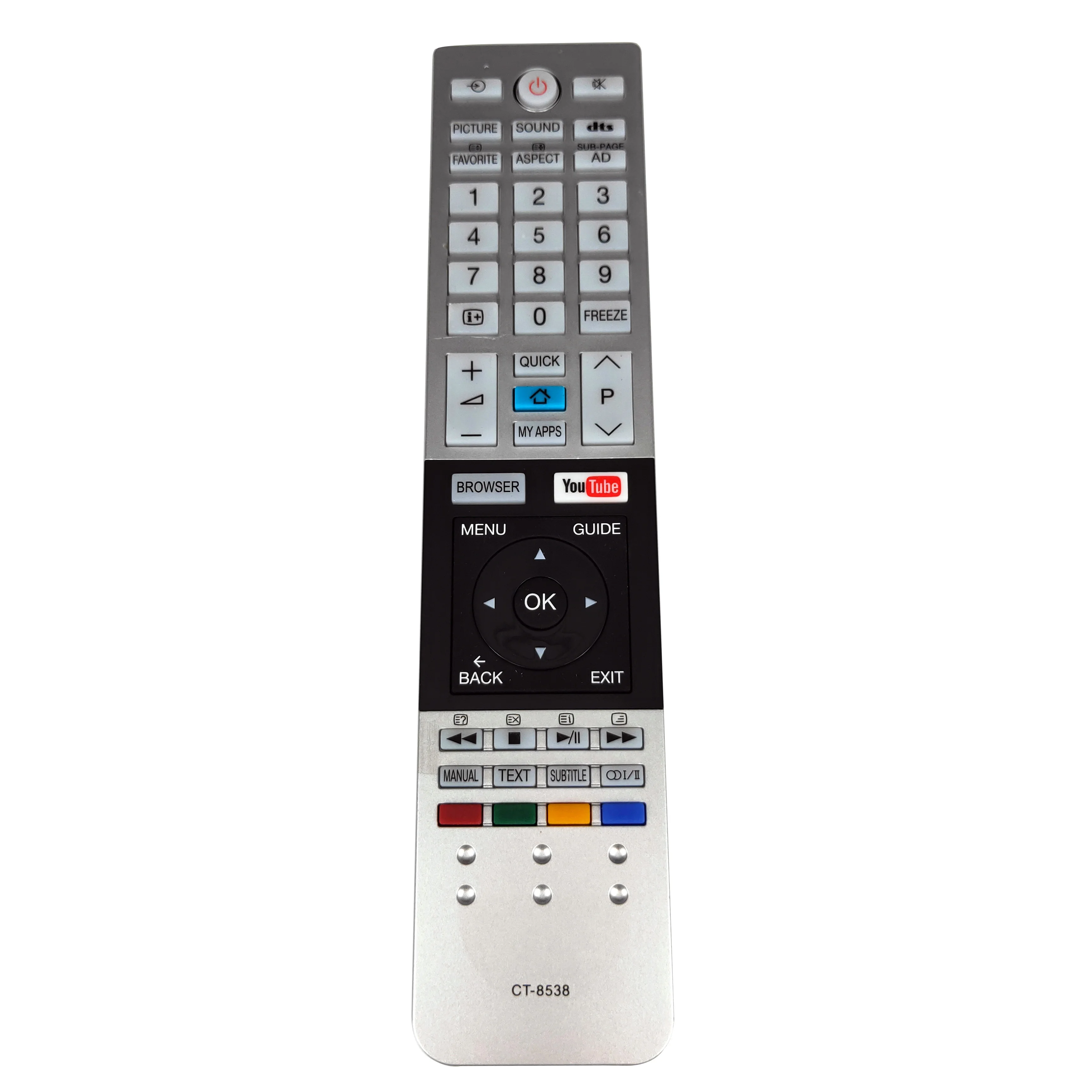 

New Original for Toshiba LCD Smart TV Remote control CT-8538 controller