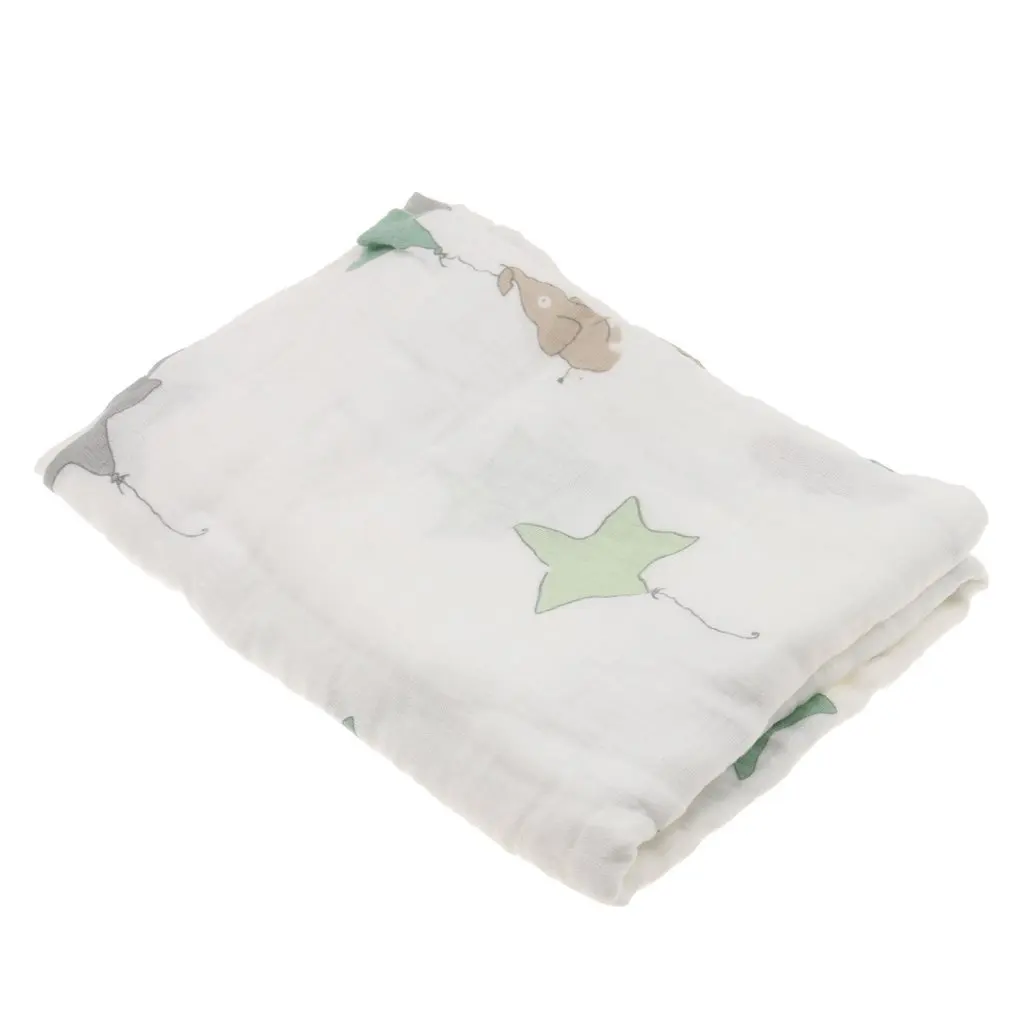 Хлопок Lange новорожденного пеленать Одеяло спальный мешок 110 см x 110 см-звезды