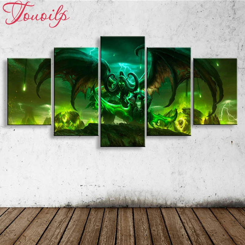 Movie World Of Warcraft Photo 5d Diy Diamond Painting Photo Mosaic Drill Resin Full Embroidery 3d Cross Stitch Kits Home Decor Mosaic Painting 3d Mosaicmosaic Kit Aliexpress