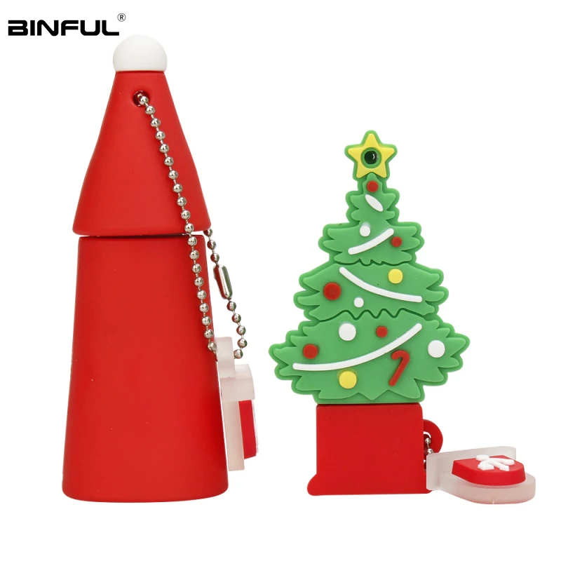 

Pen Drive 64GB 128GB Christmas Tree Usb Flash Drive 32GB 16GB 8GB 4GB Cute Snowman Pendrive Usb 2.0 Gift Flash Memory Stick Key